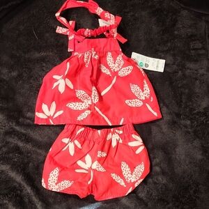 Red Floral Kids Outfit